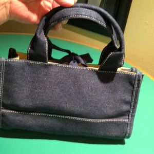 Georgio Beverly Hills Denim Satchel Handbag